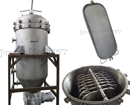 Stainless Steel 304 Pressure Leaf Filter 20m2 Filtration Area 4-6T/H