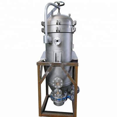 Vertical Leaves Pressure Leaf Filter for Oil Filtration with Carbon Steel / Stainless Steel Construction and Automatic Dump Device