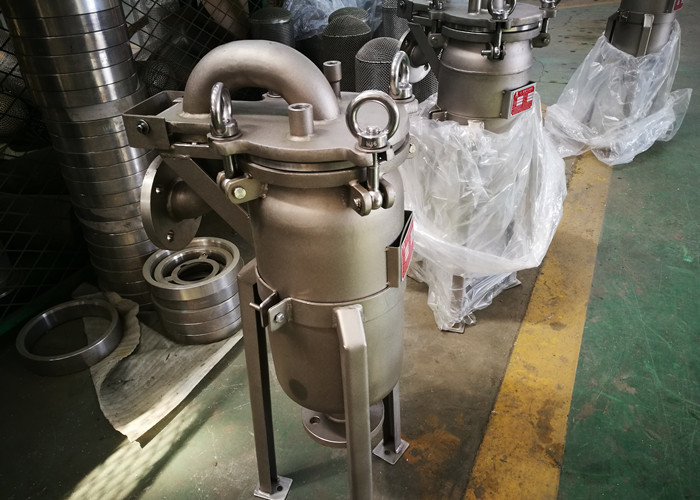Stainless Steel Bag Type Filter , Vegetable Oil Filter Food Standard